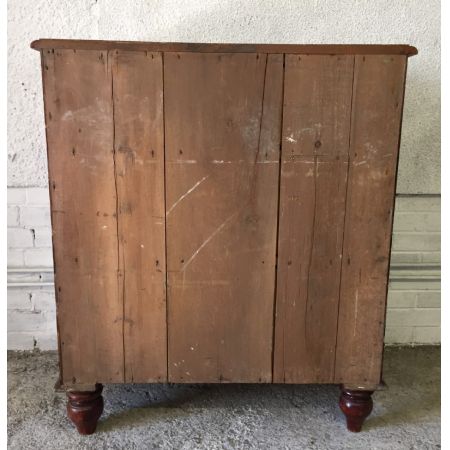 Viktorianische antike Kiefern Kommode lackiert ca 1850