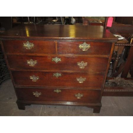 Georgianische britische Kommode Eiche antik ca 1760