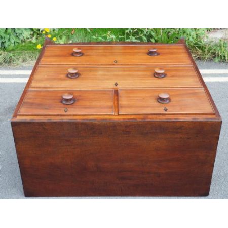 Georgianische antike Mahagoni Kommode englisch ca 1820