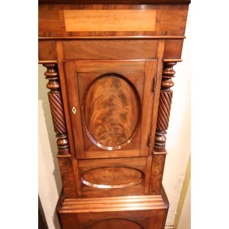 Walisische Antike Mahagoni Intarsien Standuhr ca. 19. Jh.