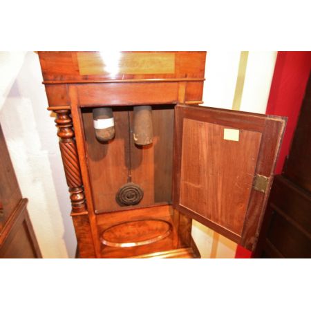 Walisische Antike Mahagoni Intarsien Standuhr ca. 19. Jh.