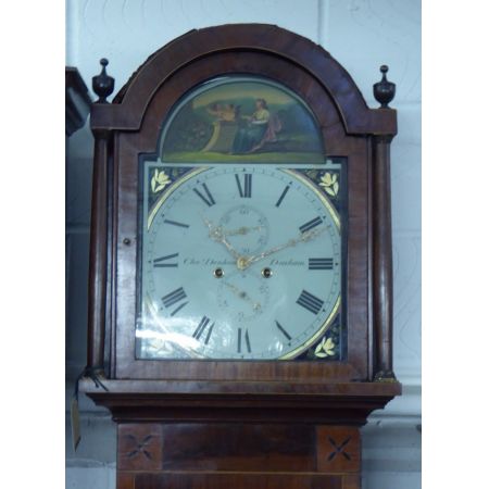 Antike Englische Standuhr von Charles Denham ca. 19. JH.