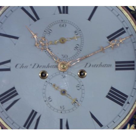 Antike Englische Standuhr von Charles Denham ca. 19. JH.