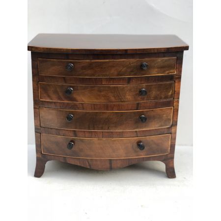 Englische Antike Minatur Lehrlings Kiefern Kommode ca. 19. Jh.