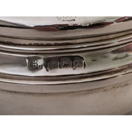 Antike original britische Silber Schmuckdose Echtsilber ca 1922