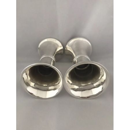 Antike englische Sterling Silber Art Deco Blumenvasen massiv 1910