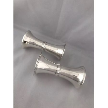 Antike englische Sterling Silber Art Deco Blumenvasen massiv 1910