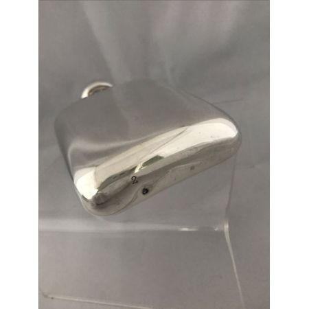 Edwardianischer englischer Echtsilber Flachmann original antik 1908