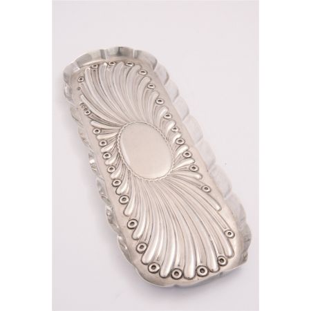 Viktorianischer Sterling Silber Stiftehalter Tablett antik 1894