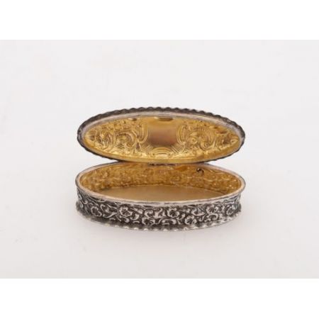 Edwardianische englische Silber Schnupftabak Dose antik 1903