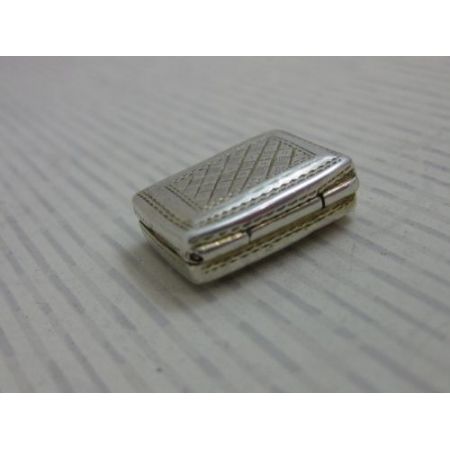 Antike silberne Gewürzdose Echtsilber Vinaigrette britisch 1825