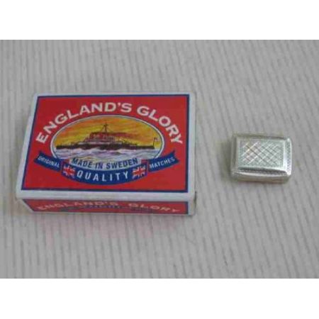 Antike silberne Gewürzdose Echtsilber Vinaigrette britisch 1825