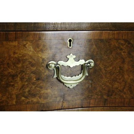 Antike englische Queen Anne Kommode Nussbaum ca 1910