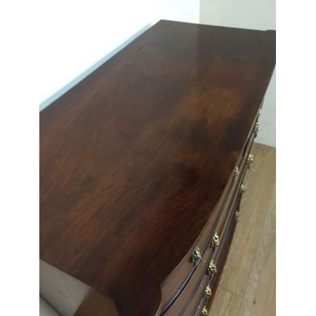 Regency Mahagoni Kommode Bowfront antik circa 1820