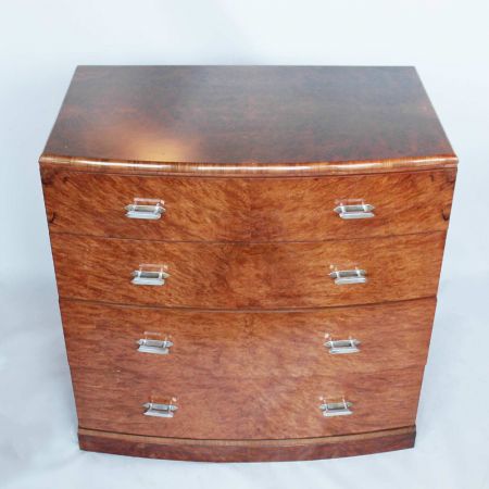 Art Deco Kommode Nussbaum original antik ca 1930