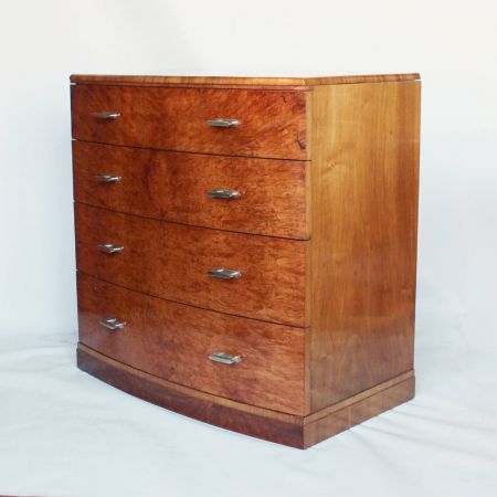 Art Deco Kommode Nussbaum original antik ca 1930