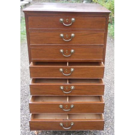 Georgianische Mahagoni Kommode original antik ca 1800