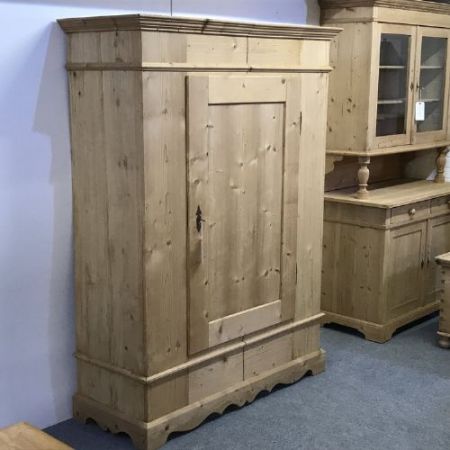 Antiker britischer Weichholz Kleiderschrank Kiefer ca 1900