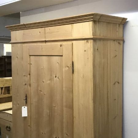 Antiker britischer Weichholz Kleiderschrank Kiefer ca 1900