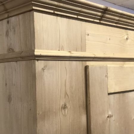 Antiker britischer Weichholz Kleiderschrank Kiefer ca 1900