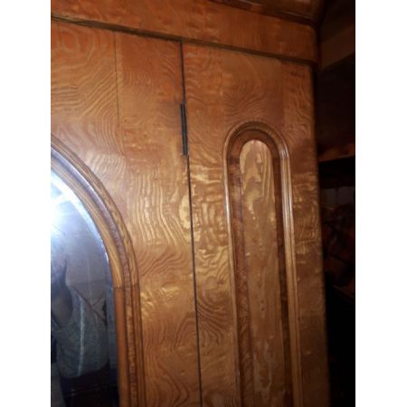 Viktorianischer antiker Eschen Kleiderschrank Garderobe ungarisch ca 1850