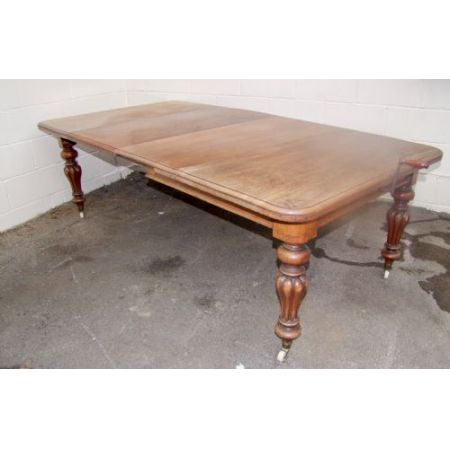 Antiker Englischer Mahagoni ausziehbarer Esstisch ca. 19. Jh.