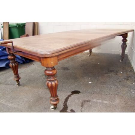 Antiker Englischer Mahagoni ausziehbarer Esstisch ca. 19. Jh.