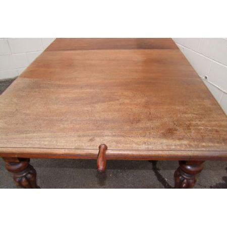 Antiker Englischer Mahagoni ausziehbarer Esstisch ca. 19. Jh.