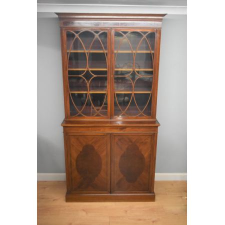 Edwardianisches Antikes Englisches Mahagoni Bücherregal ca. 19. Jh.