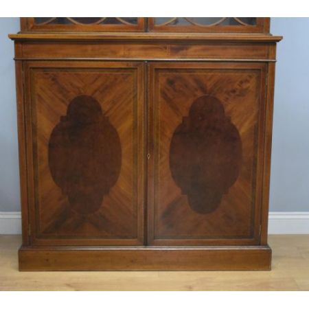 Edwardianisches Antikes Englisches Mahagoni Bücherregal ca. 19. Jh.