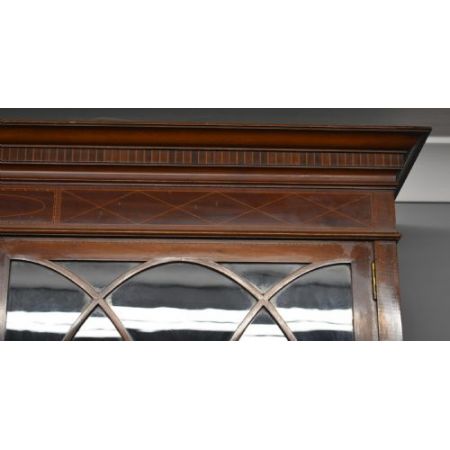 Edwardianisches Antikes Englisches Mahagoni Bücherregal ca. 19. Jh.