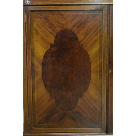 Edwardianisches Antikes Englisches Mahagoni Bücherregal ca. 19. Jh.