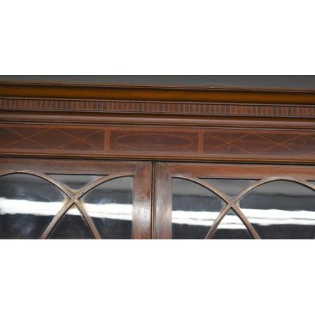 Edwardianisches Antikes Englisches Mahagoni Bücherregal ca. 19. Jh.