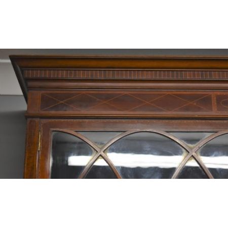 Edwardianisches Antikes Englisches Mahagoni Bücherregal ca. 19. Jh.