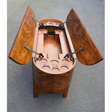 Art Deco Nussbaum Sideboard Cocktailbar antik englisch ca 1930