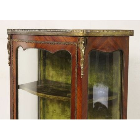 Französische antike Kingwood Vitrine ca 1880