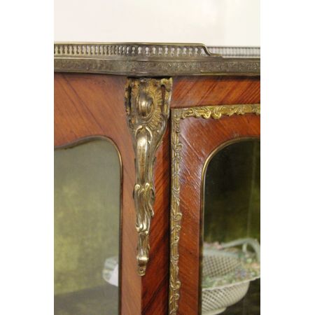 Französische antike Kingwood Vitrine ca 1880