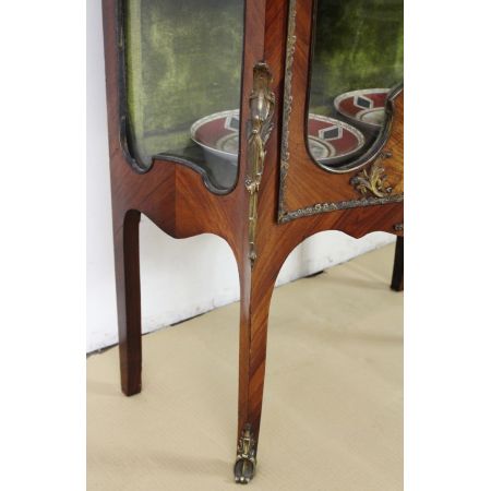 Französische antike Kingwood Vitrine ca 1880