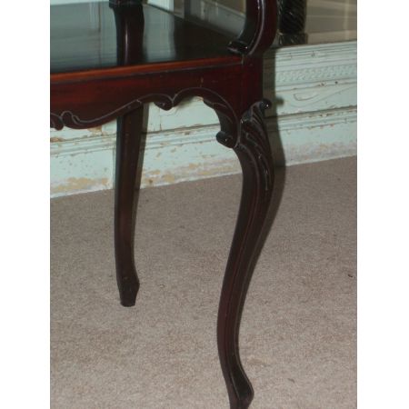 Edwardianischer Mahagoni Beistelltisch Kartentisch antik ca 1910