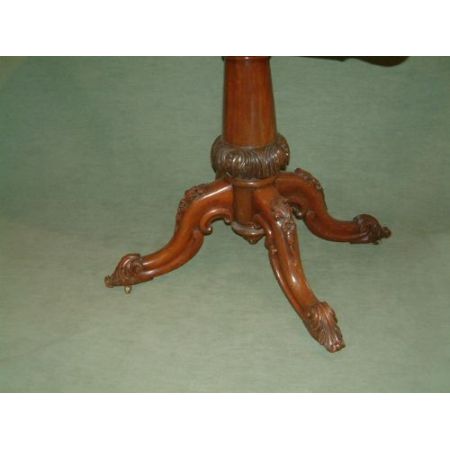 Viktorianischer Mahagoni Beistelltisch Kartentisch antik ca 1850