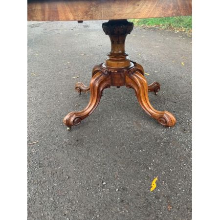 Viktorianischer antiker Esstisch Nussbaum Mahagoni englisch ca 1850