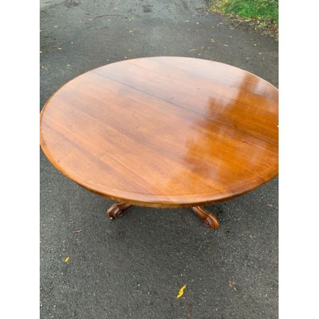 Viktorianischer antiker Esstisch Nussbaum Mahagoni englisch ca 1850