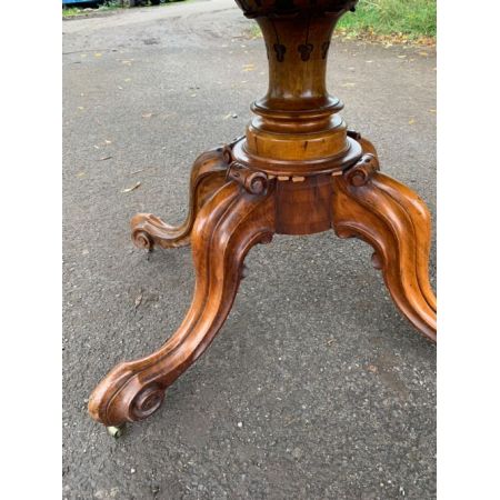 Viktorianischer antiker Esstisch Nussbaum Mahagoni englisch ca 1850