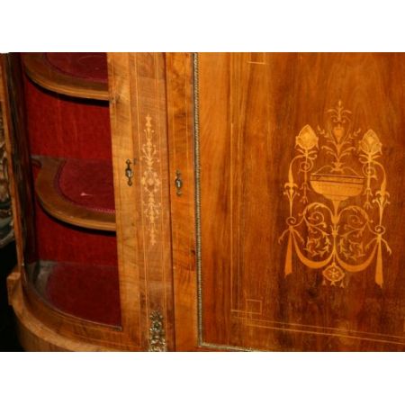 Antikes viktorianisches Nussbaum Sideboard englisch ca 1860