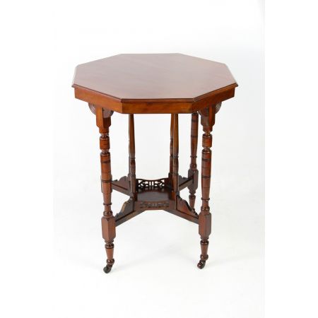 Viktorianischer Arts & crafts octagonal side table
