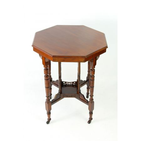 Viktorianischer Arts & crafts octagonal side table