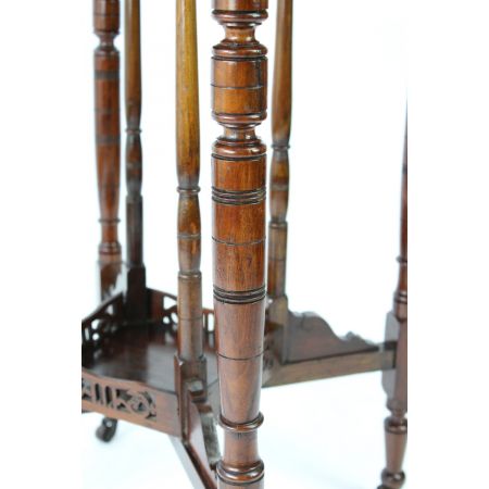 Viktorianischer Arts & crafts octagonal side table