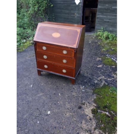 Edwardianischer antiker Mahagoni Sekretär englisch ca 1890