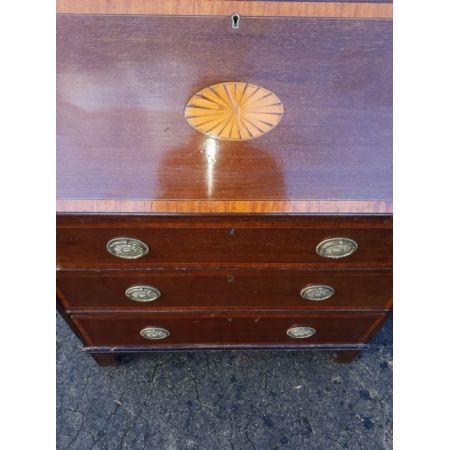 Edwardianischer antiker Mahagoni Sekretär englisch ca 1890