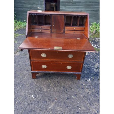 Edwardianischer antiker Mahagoni Sekretär englisch ca 1890